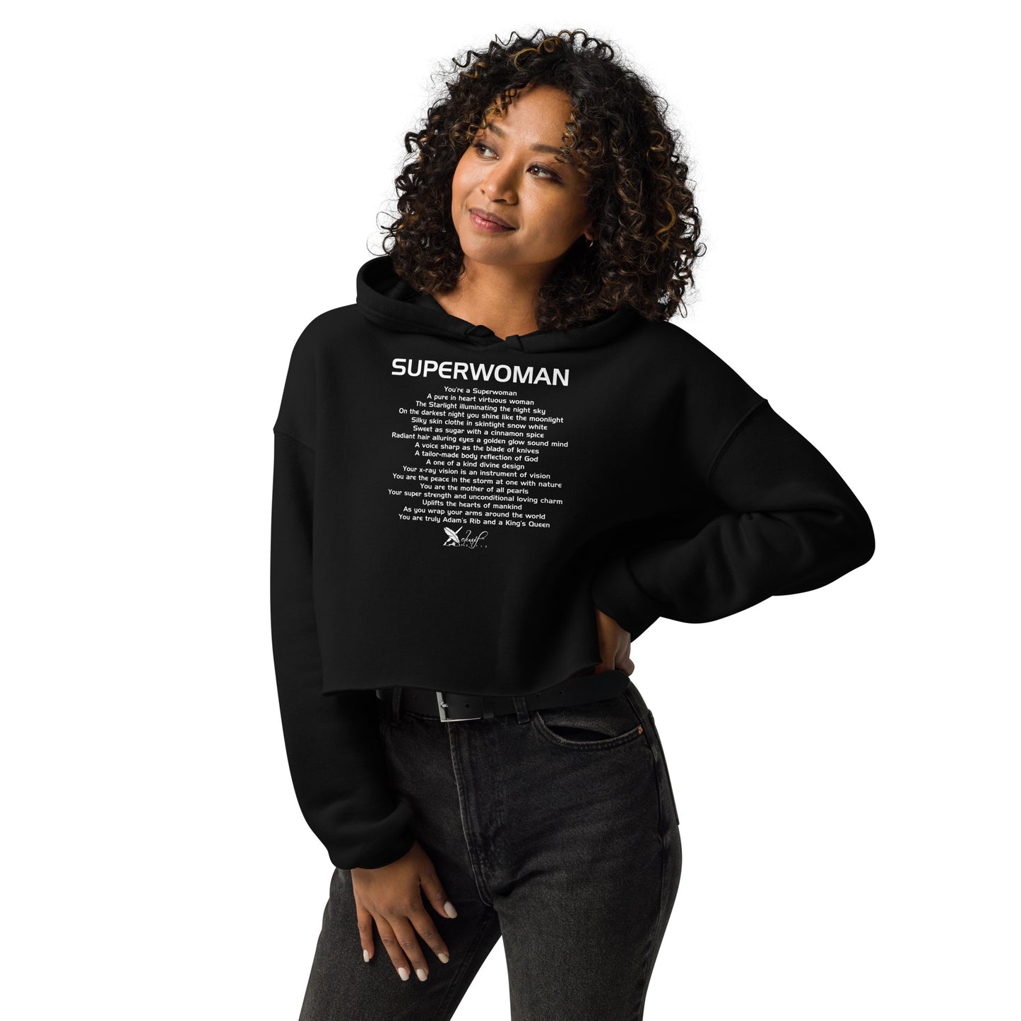 SUPERWOMAN BY XCLUSIF POETIX Crop Hoodie