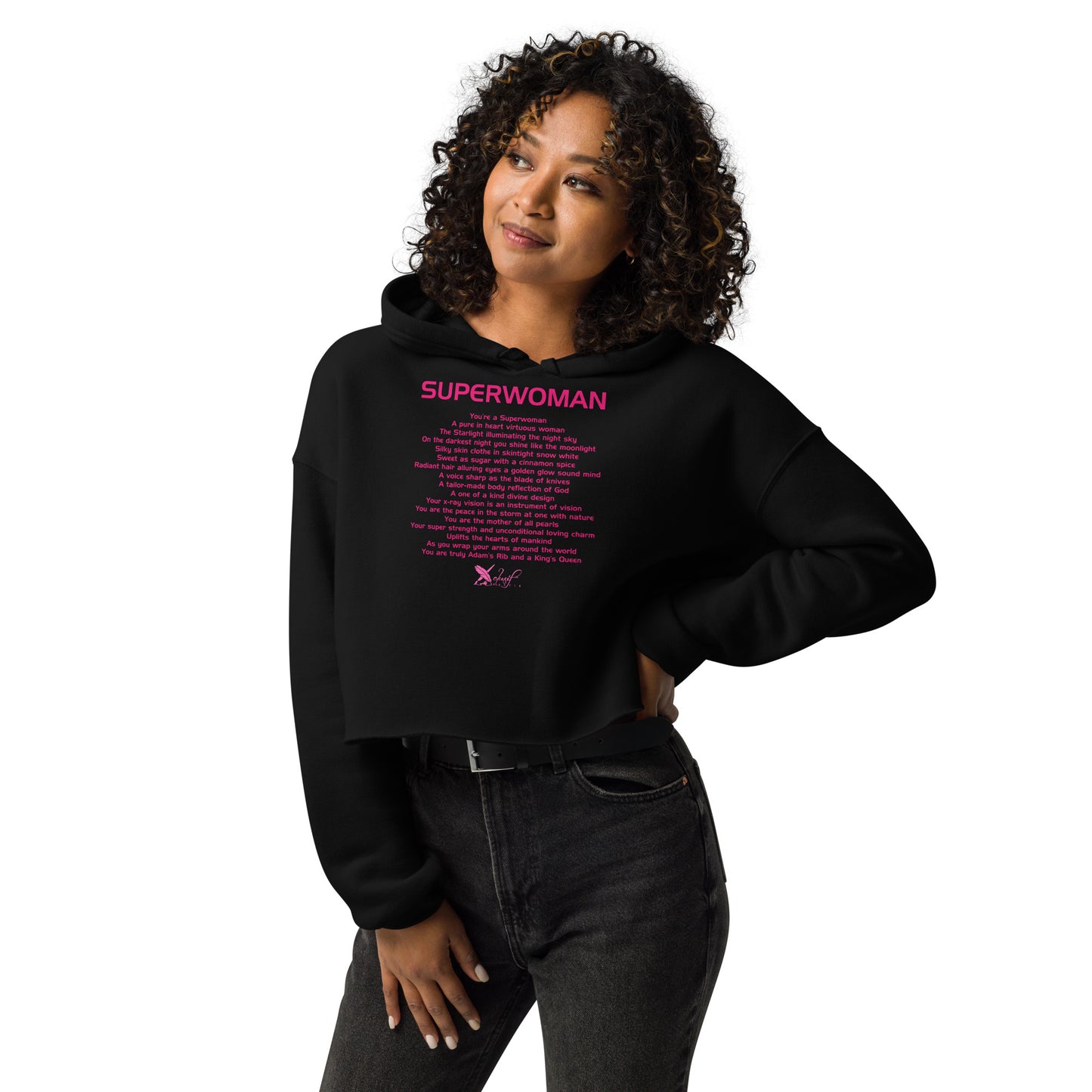 SUPERWOMAN BY XCLUSIF POETIX Crop Hoodie