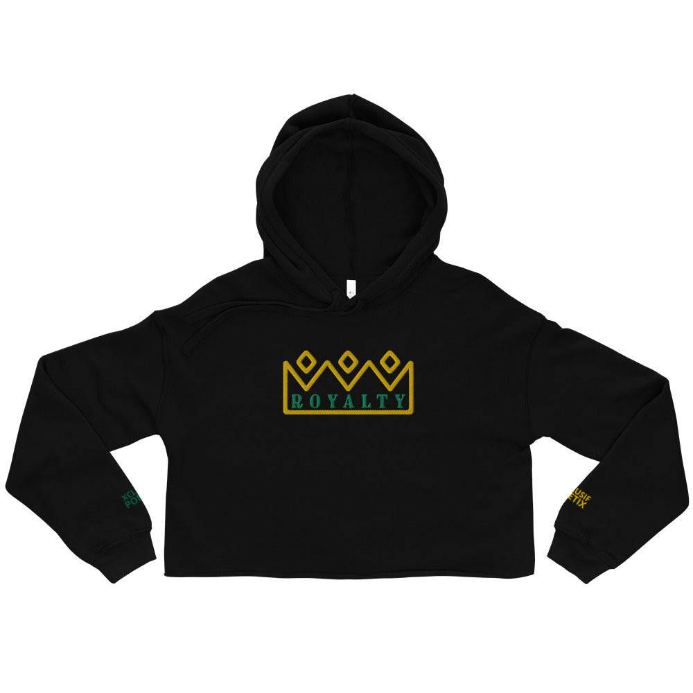 ROYALTY BY XCLUSIF POETIX Embroidery Crop Hoodie