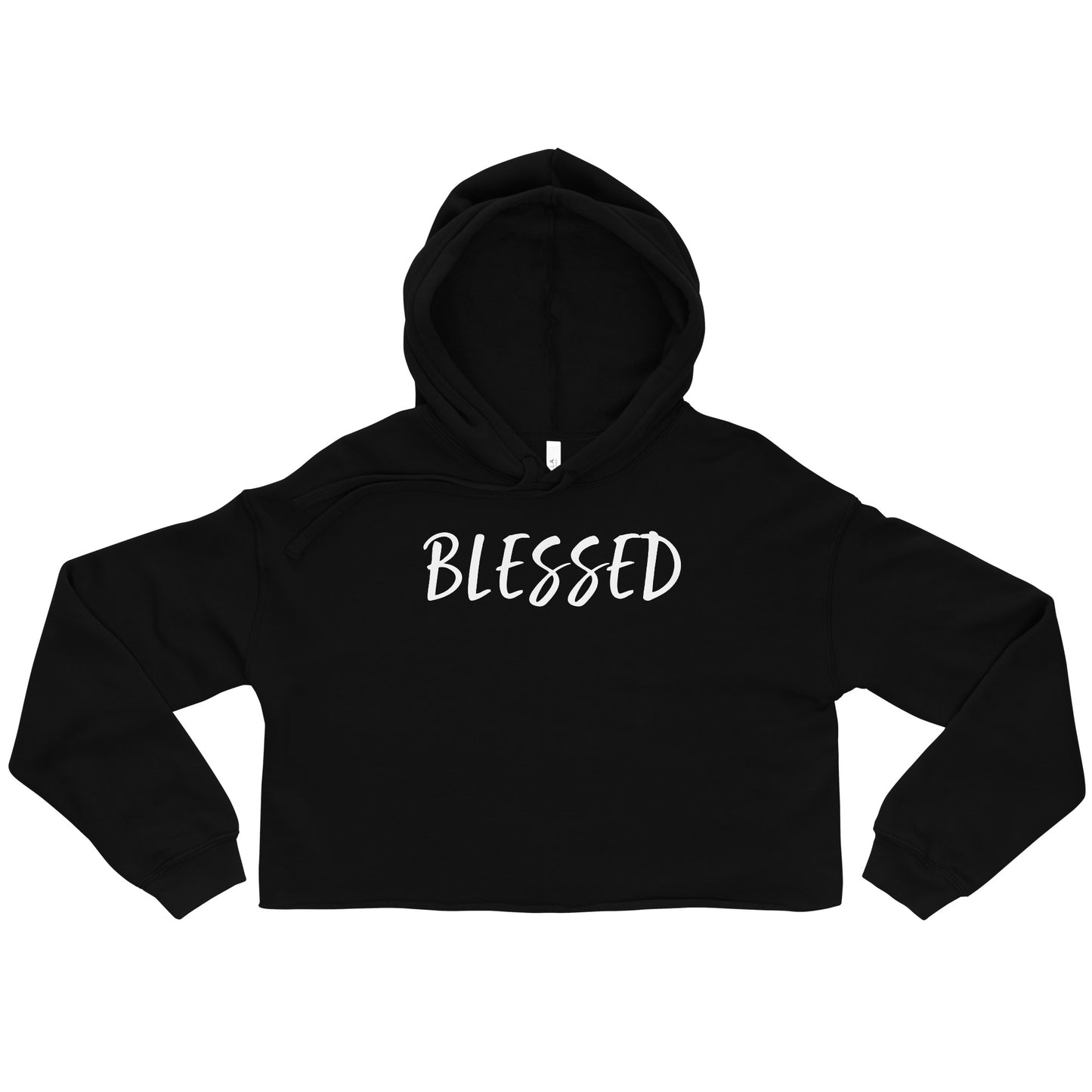 BLESSED BY XCLUSIF POETIX Crop Hoodie