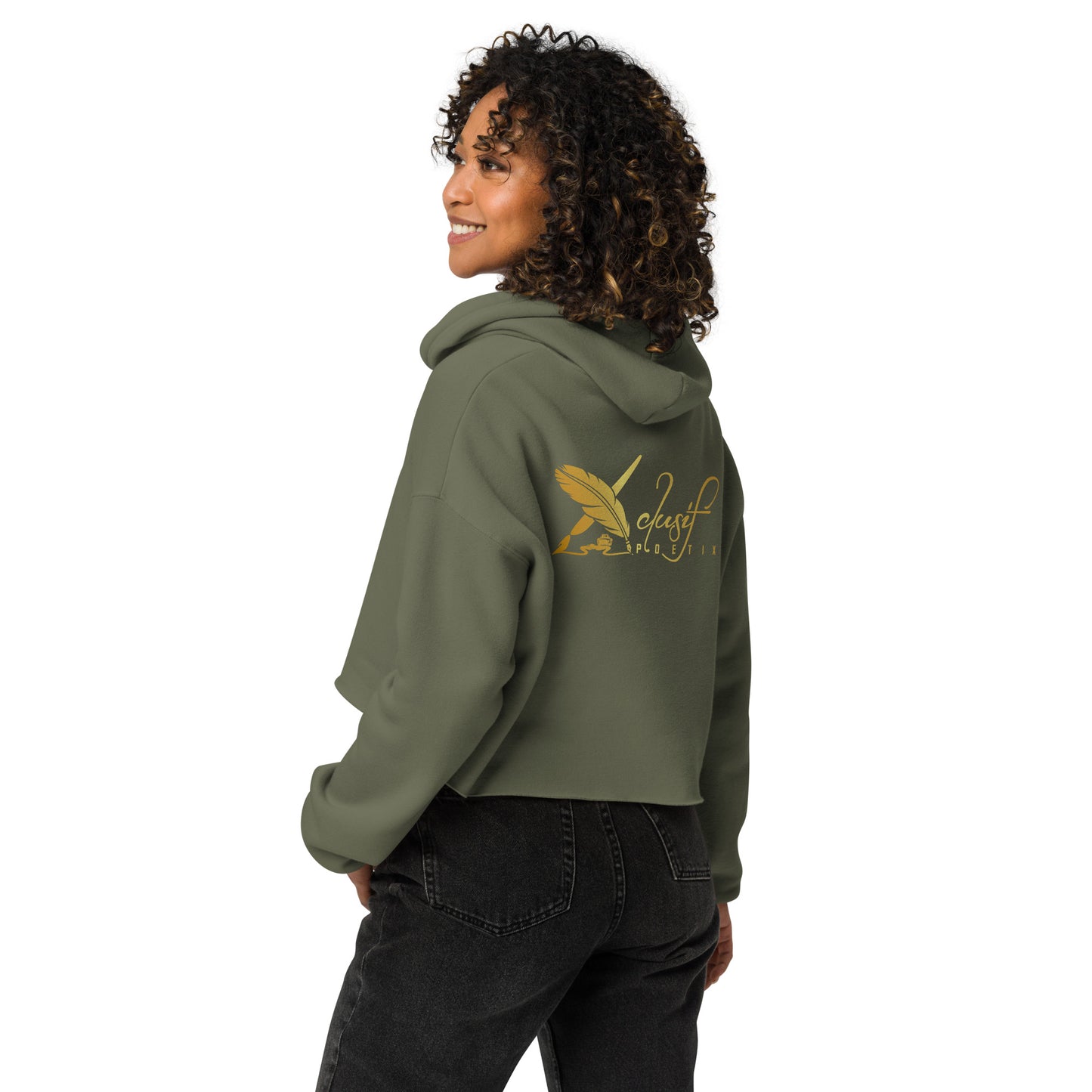 RICH BY XCLUSIF POETIX Women's Crop Hoodie