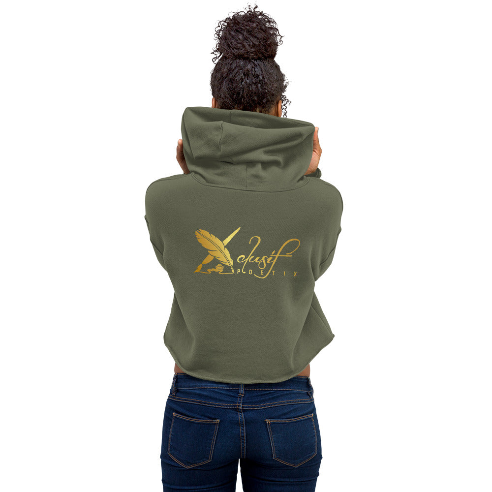 BLESSED BY XCLUSIF POETIX Women's Crop Hoodie