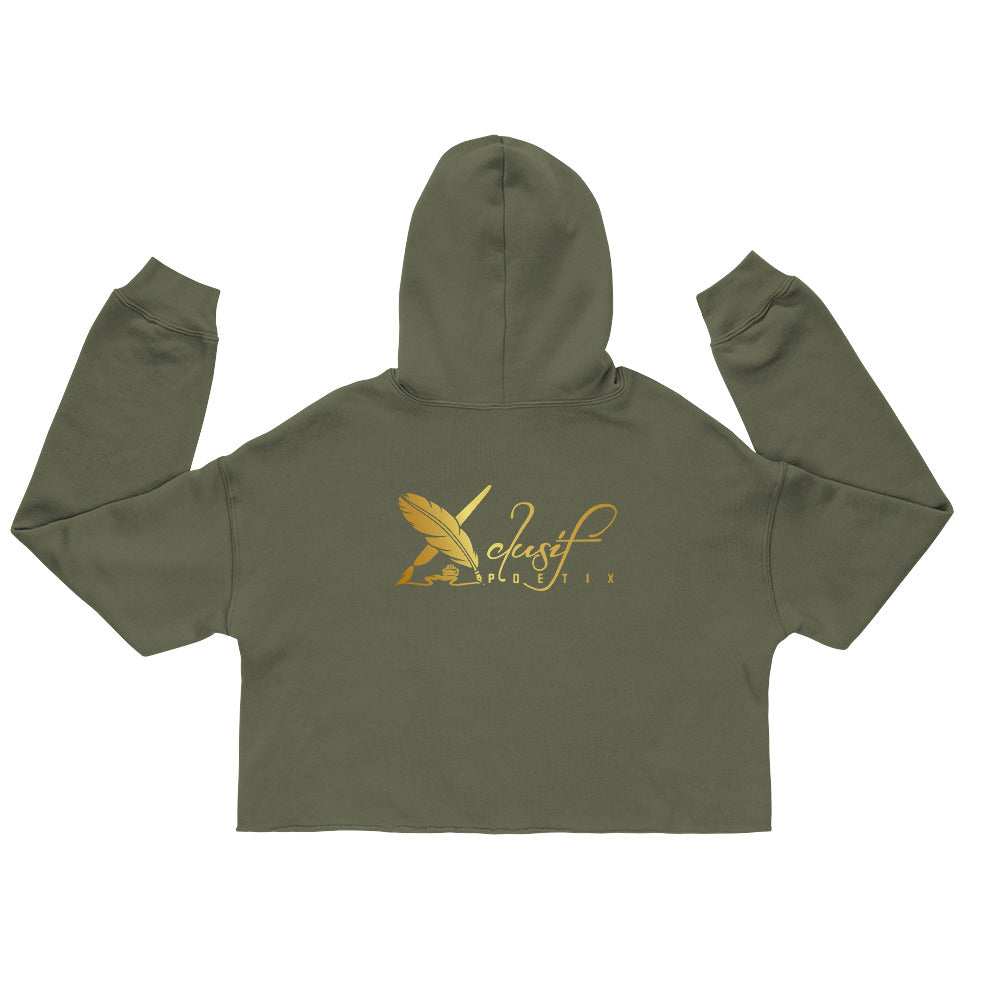 BLESSED BY XCLUSIF POETIX Women's Crop Hoodie