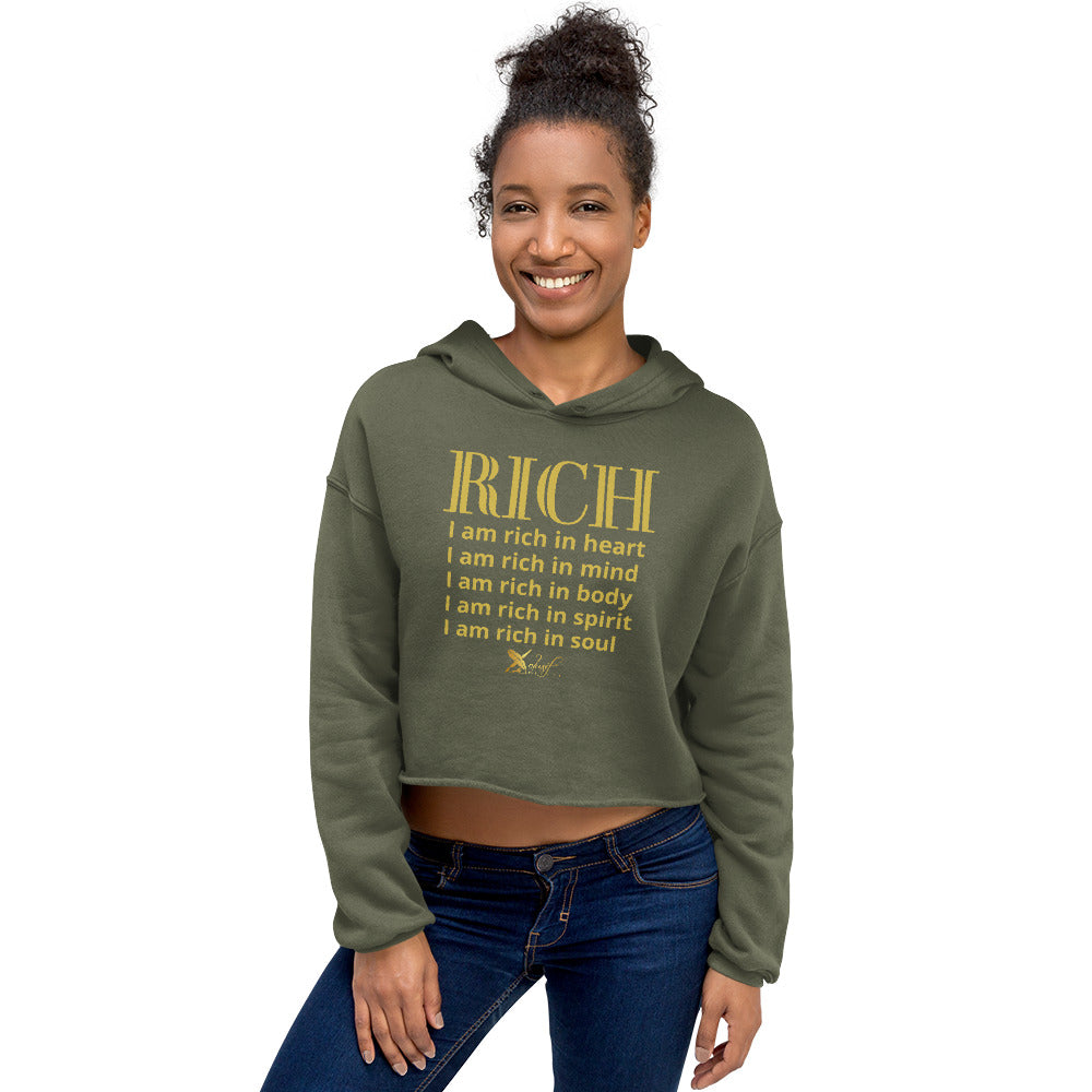 RICH BY XCLUSIF POETIX Women's Crop Hoodie