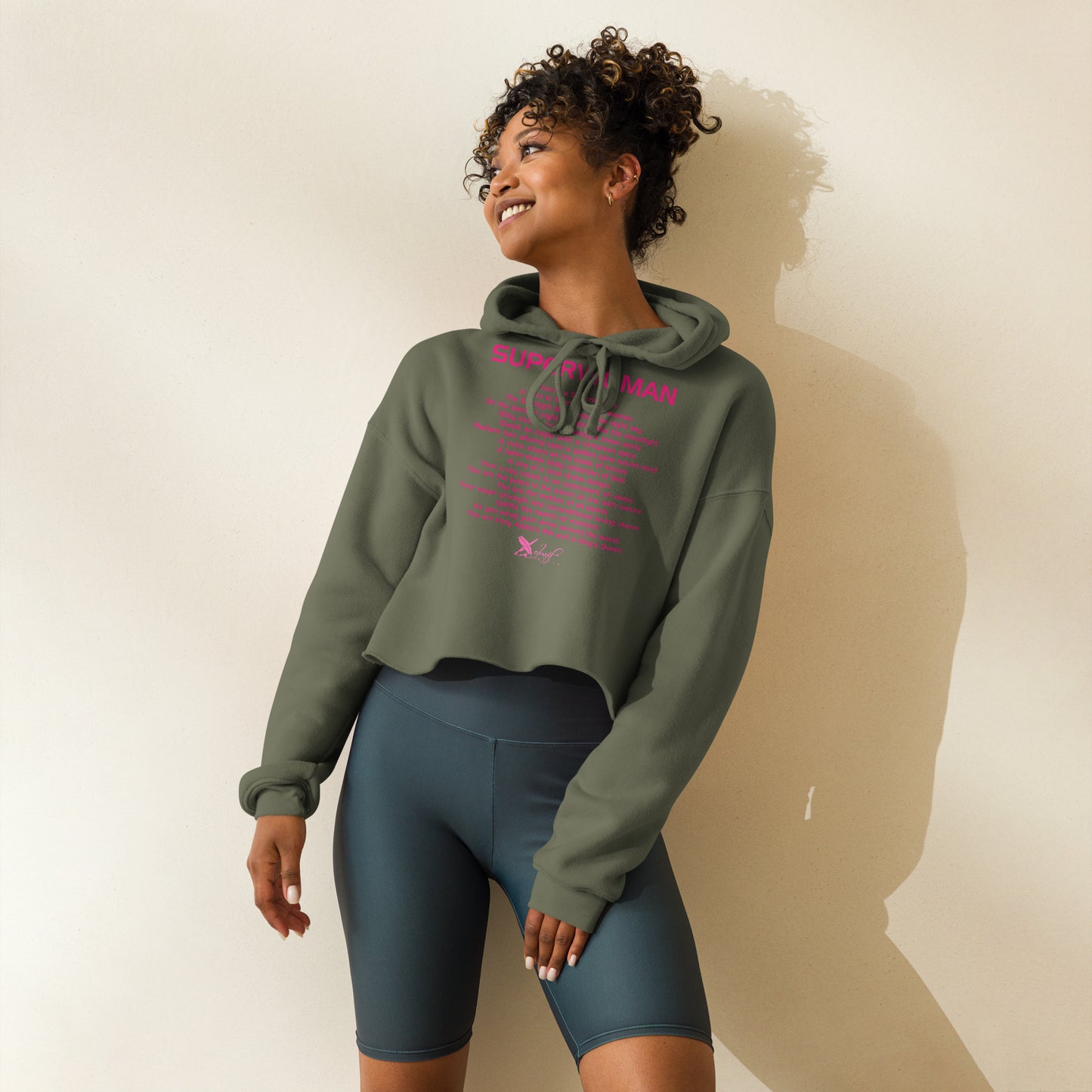 SUPERWOMAN BY XCLUSIF POETIX Crop Hoodie