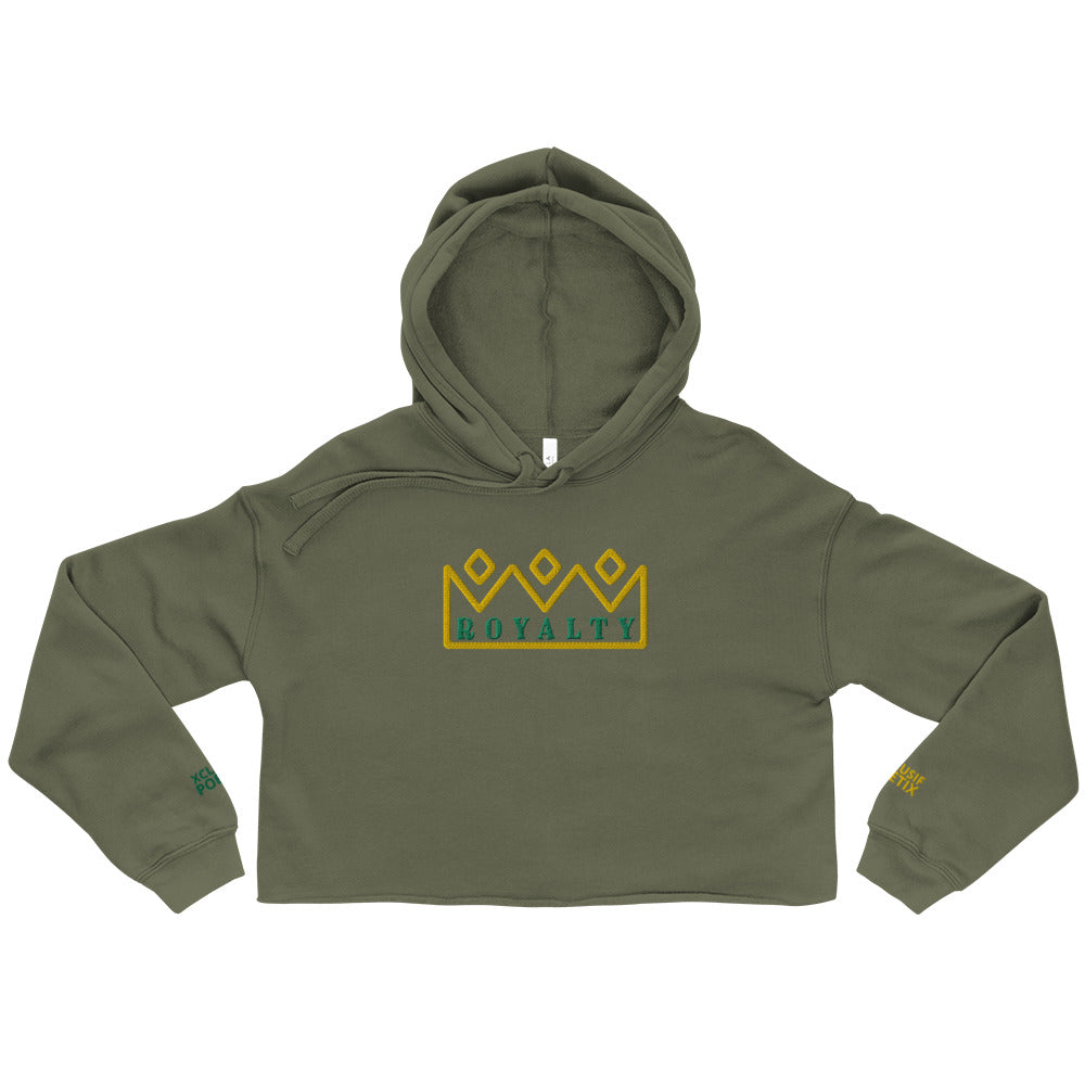 ROYALTY BY XCLUSIF POETIX Embroidery Crop Hoodie