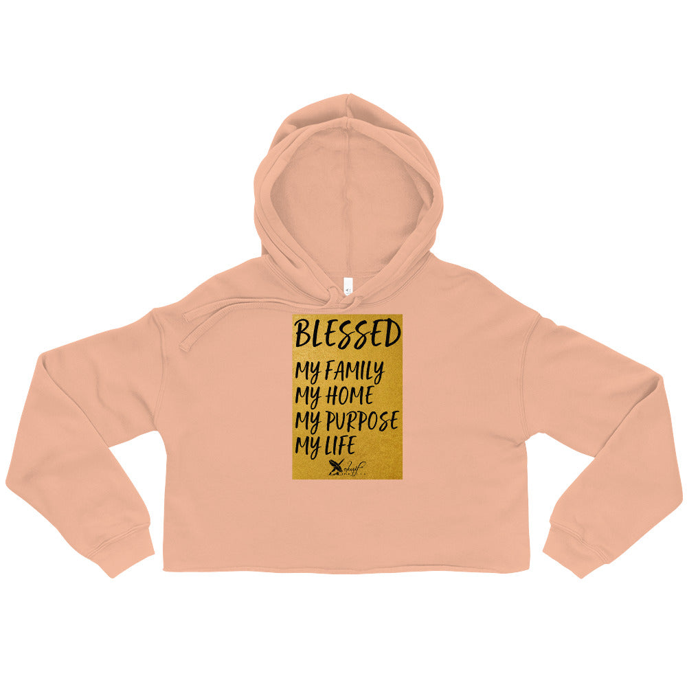 BLESSED BY XCLUSIF POETIX Women's Crop Hoodie