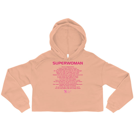 SUPERWOMAN BY XCLUSIF POETIX Crop Hoodie