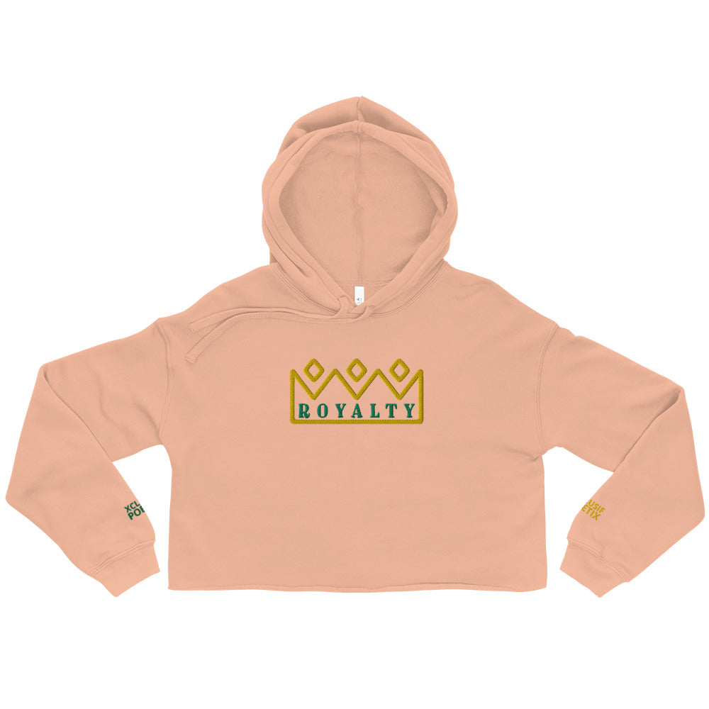 ROYALTY BY XCLUSIF POETIX Embroidery Crop Hoodie