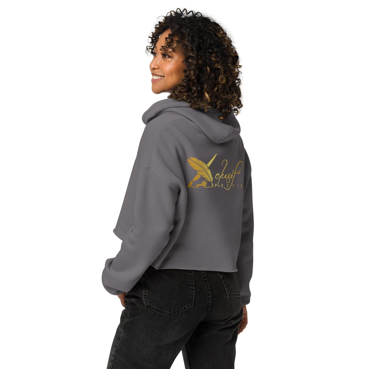 RICH BY XCLUSIF POETIX Women's Crop Hoodie