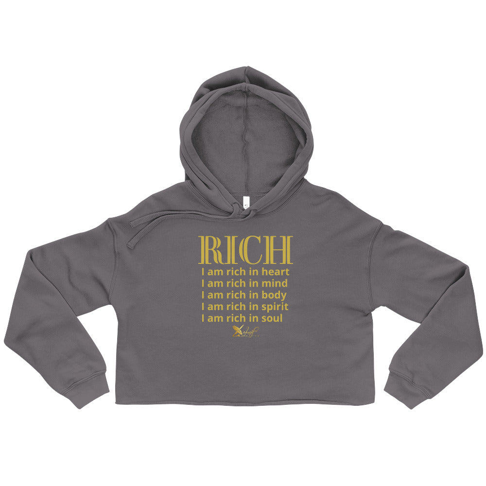 RICH BY XCLUSIF POETIX Women's Crop Hoodie