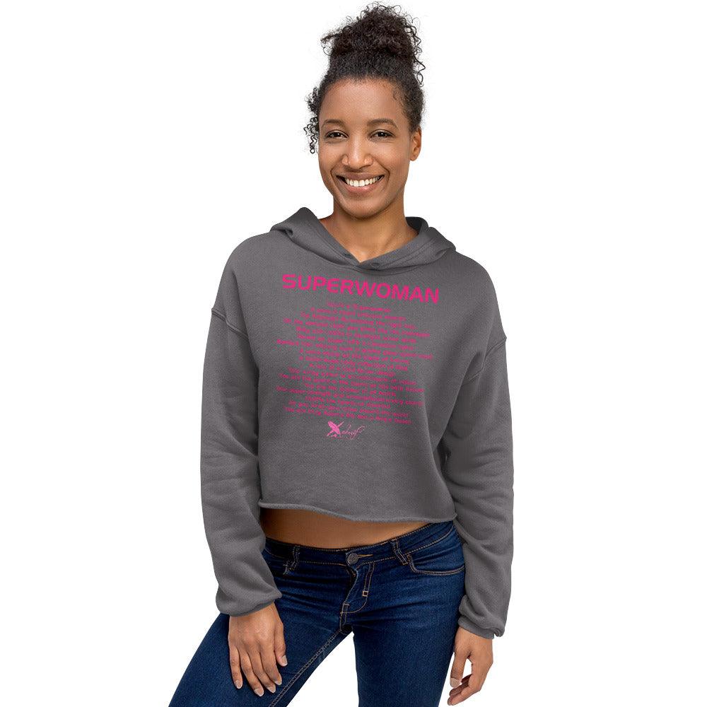 SUPERWOMAN BY XCLUSIF POETIX Crop Hoodie