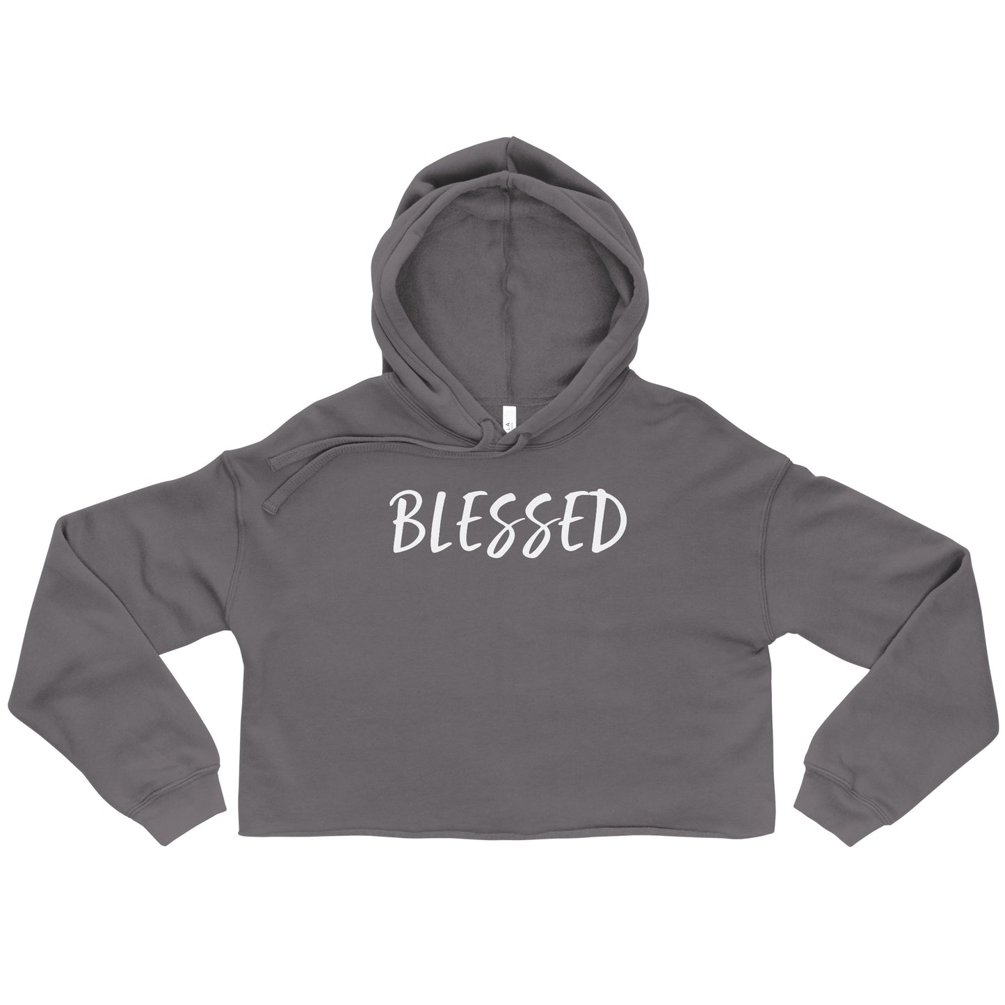 BLESSED BY XCLUSIF POETIX Crop Hoodie