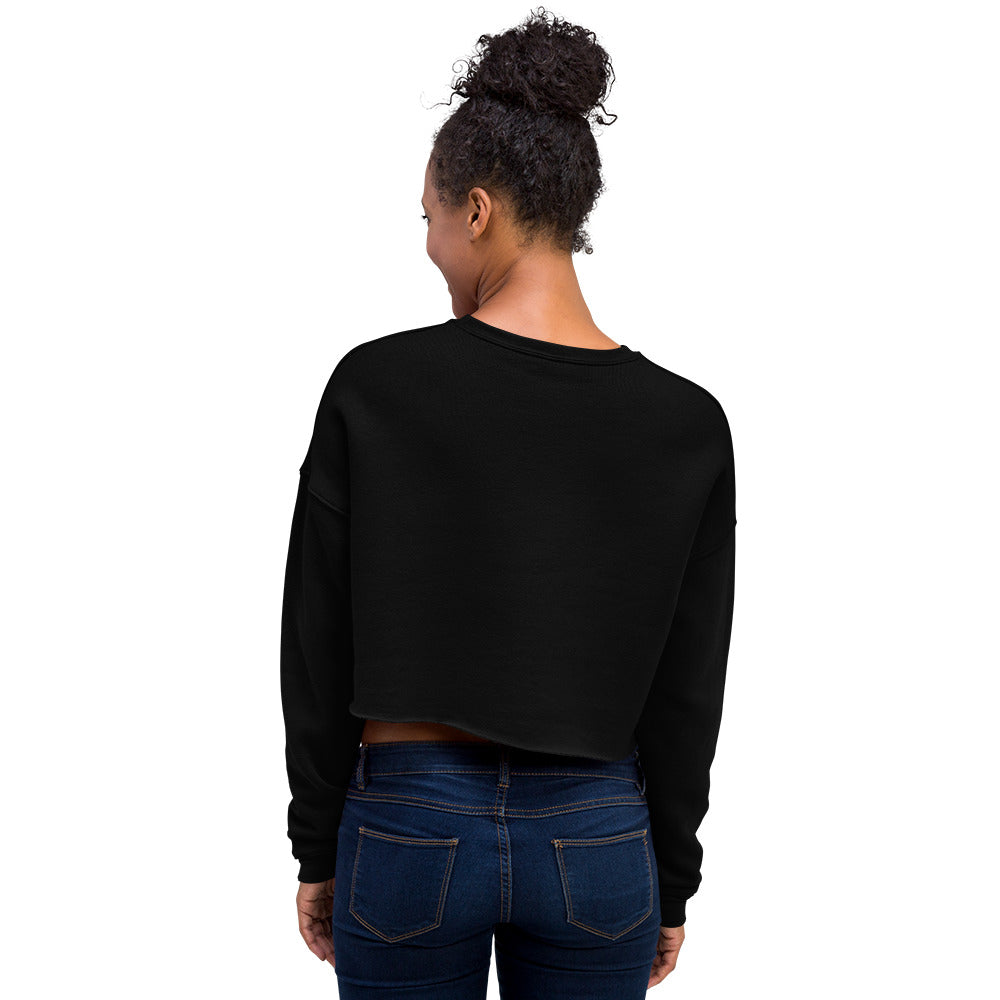 XCLUSIF POETIX BLACK LOGO Women's Crop Sweatshirt