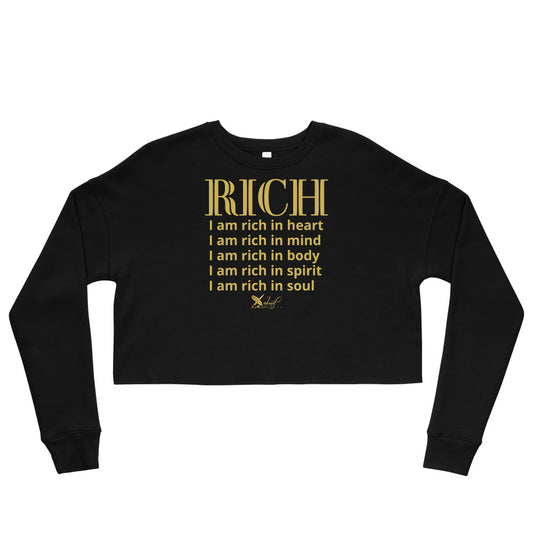 RICH BY XCLUSIF POETIX Women's Crop Sweatshirt