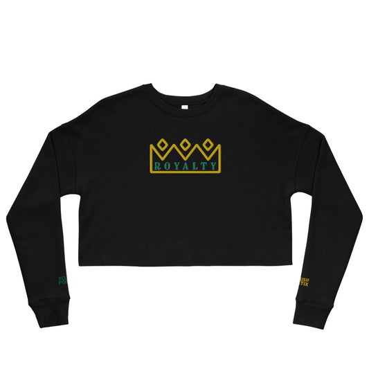 ROYALTY BY XCLUSIF POETIX Embroidery Crop Sweatshirt