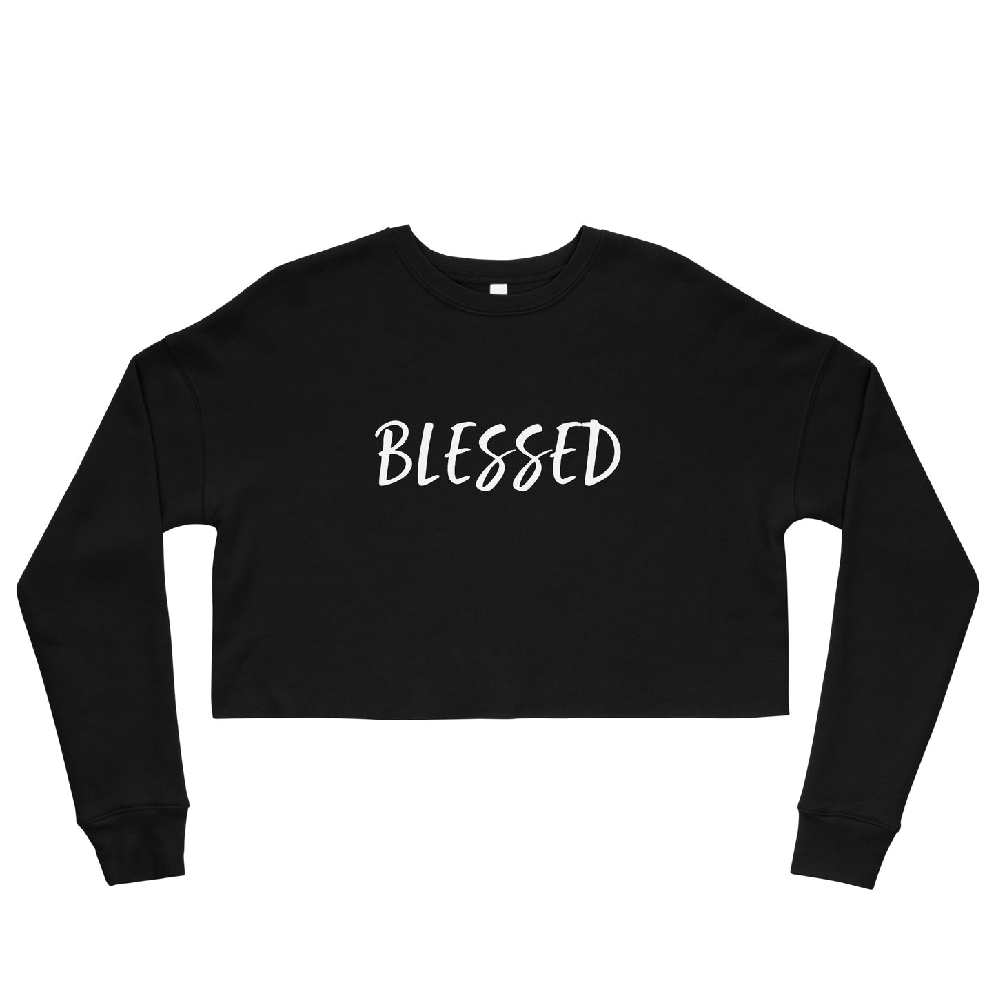 BLESSED BY XCLUSIF POETIX Crop Sweatshirt