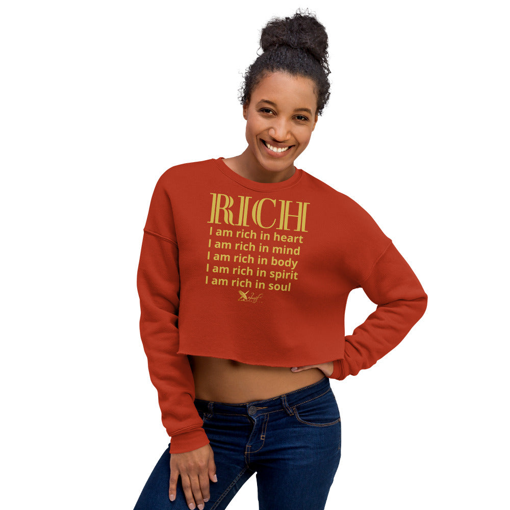 RICH BY XCLUSIF POETIX Women's Crop Sweatshirt