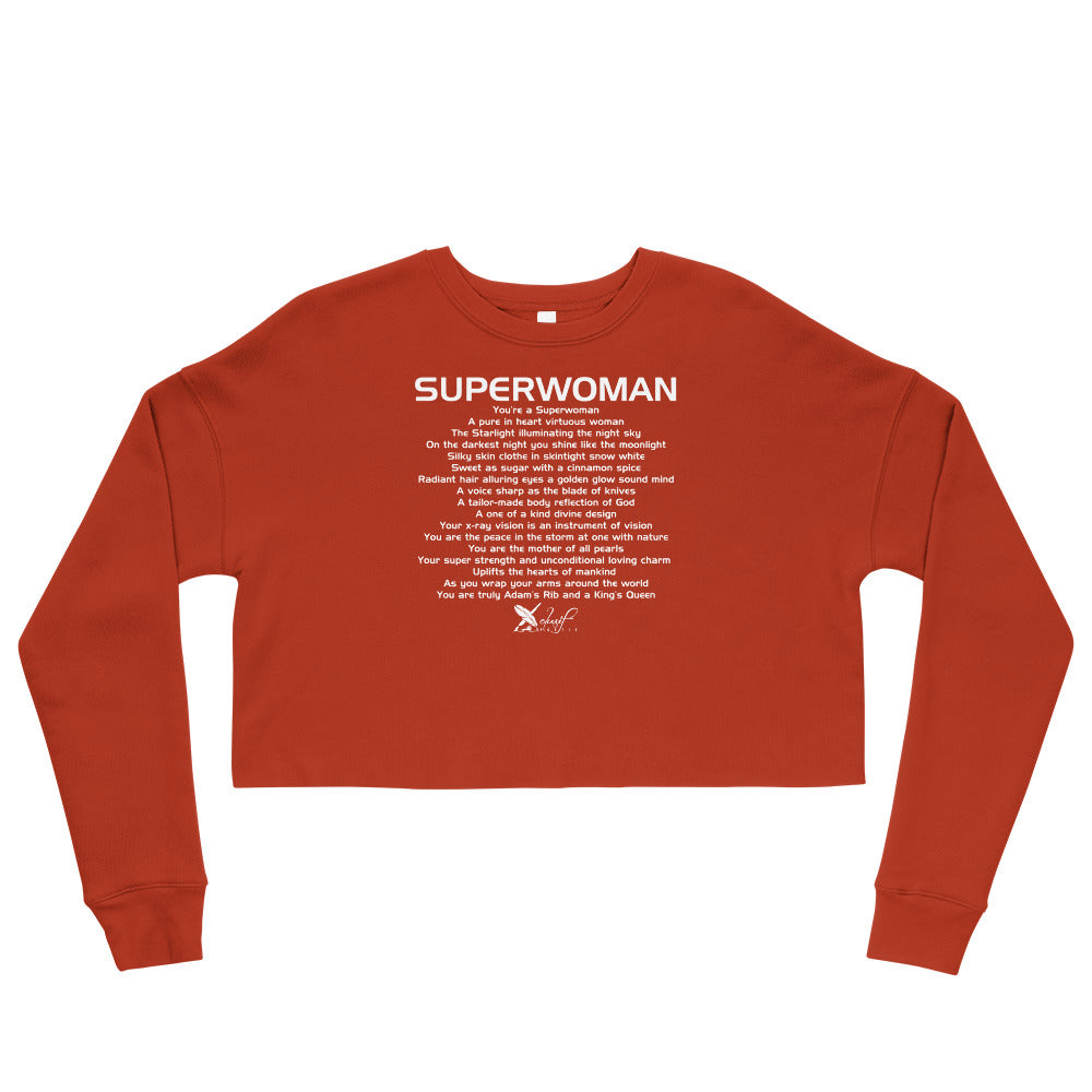 SUPERWOMAN BY XCLUSIF POETIX Crop Sweatshirt