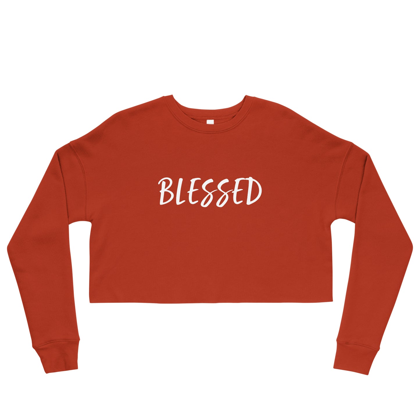 BLESSED BY XCLUSIF POETIX Crop Sweatshirt