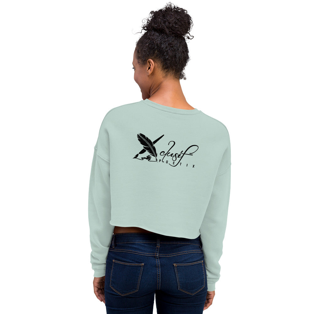 "LOVE ALWAYS WINS" BY XCLUSIF POETIX Crop Sweatshirt