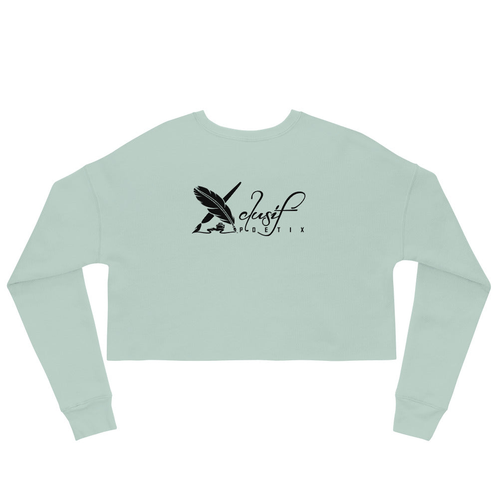 "LOVE ALWAYS WINS" BY XCLUSIF POETIX Crop Sweatshirt