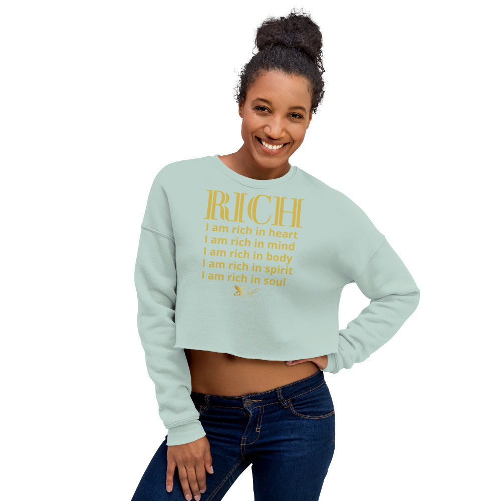 RICH BY XCLUSIF POETIX Women's Crop Sweatshirt