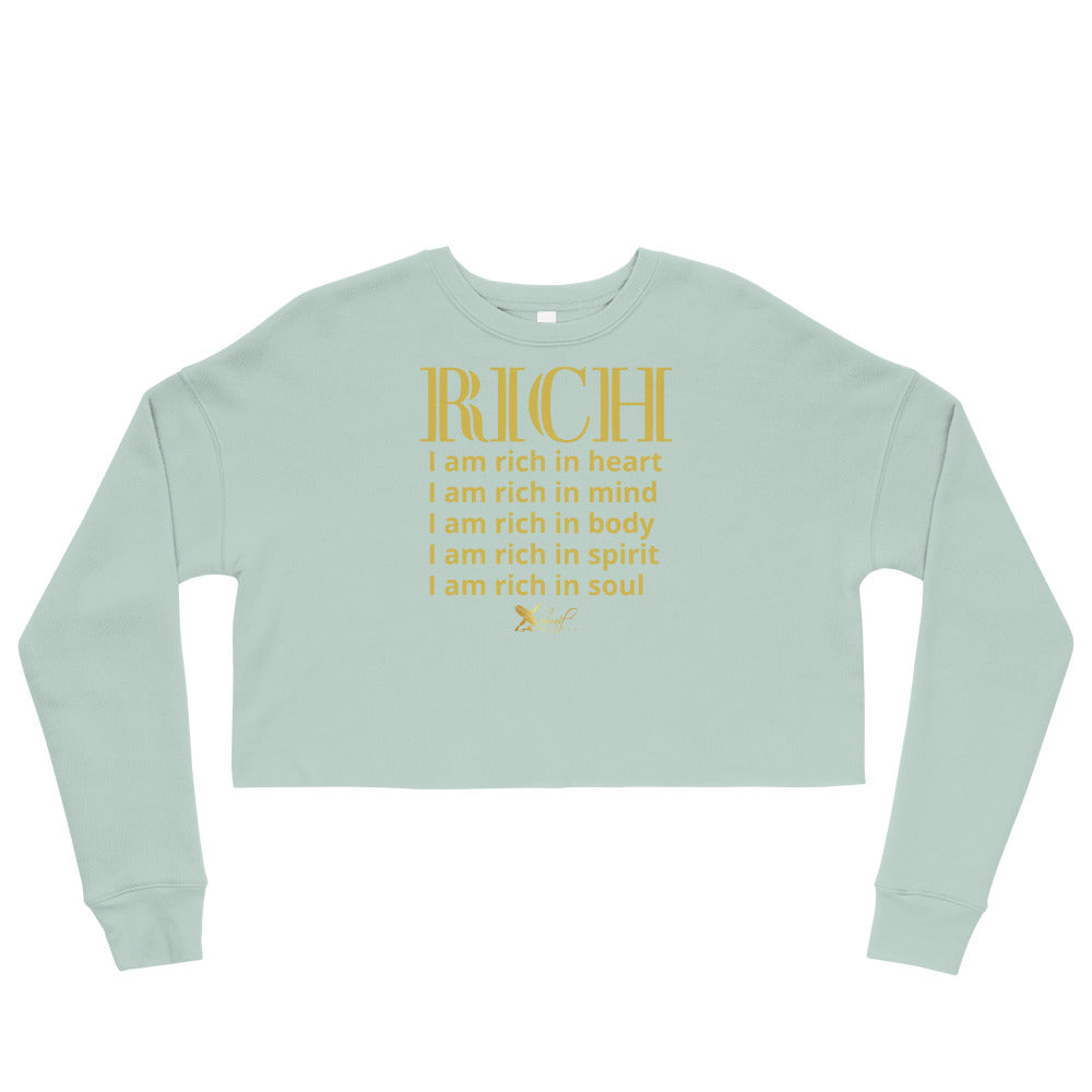 RICH BY XCLUSIF POETIX Women's Crop Sweatshirt