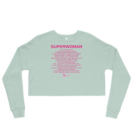 SUPERWOMAN BY XCLUSIF POETIX Crop Sweatshirt