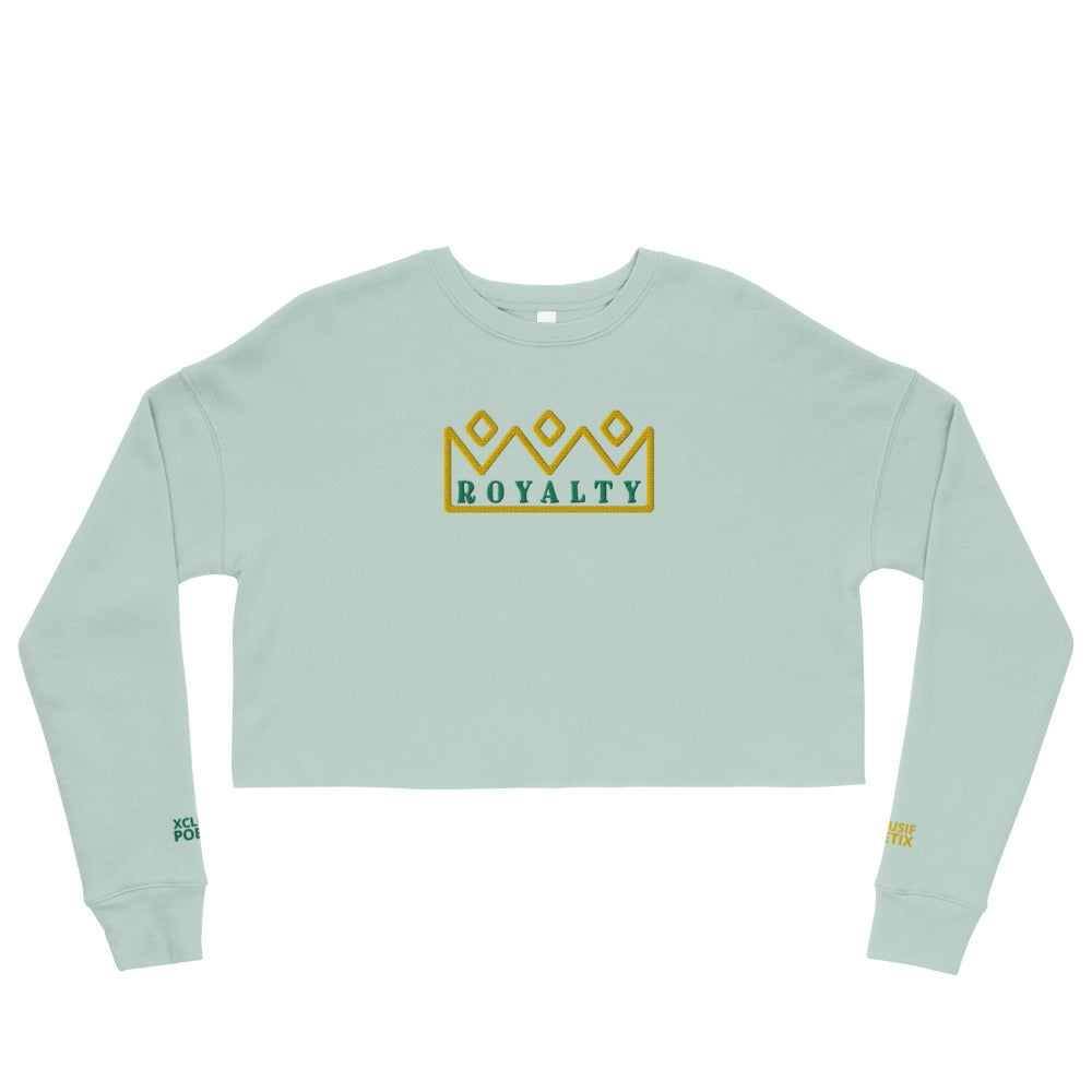 ROYALTY BY XCLUSIF POETIX Embroidery Crop Sweatshirt