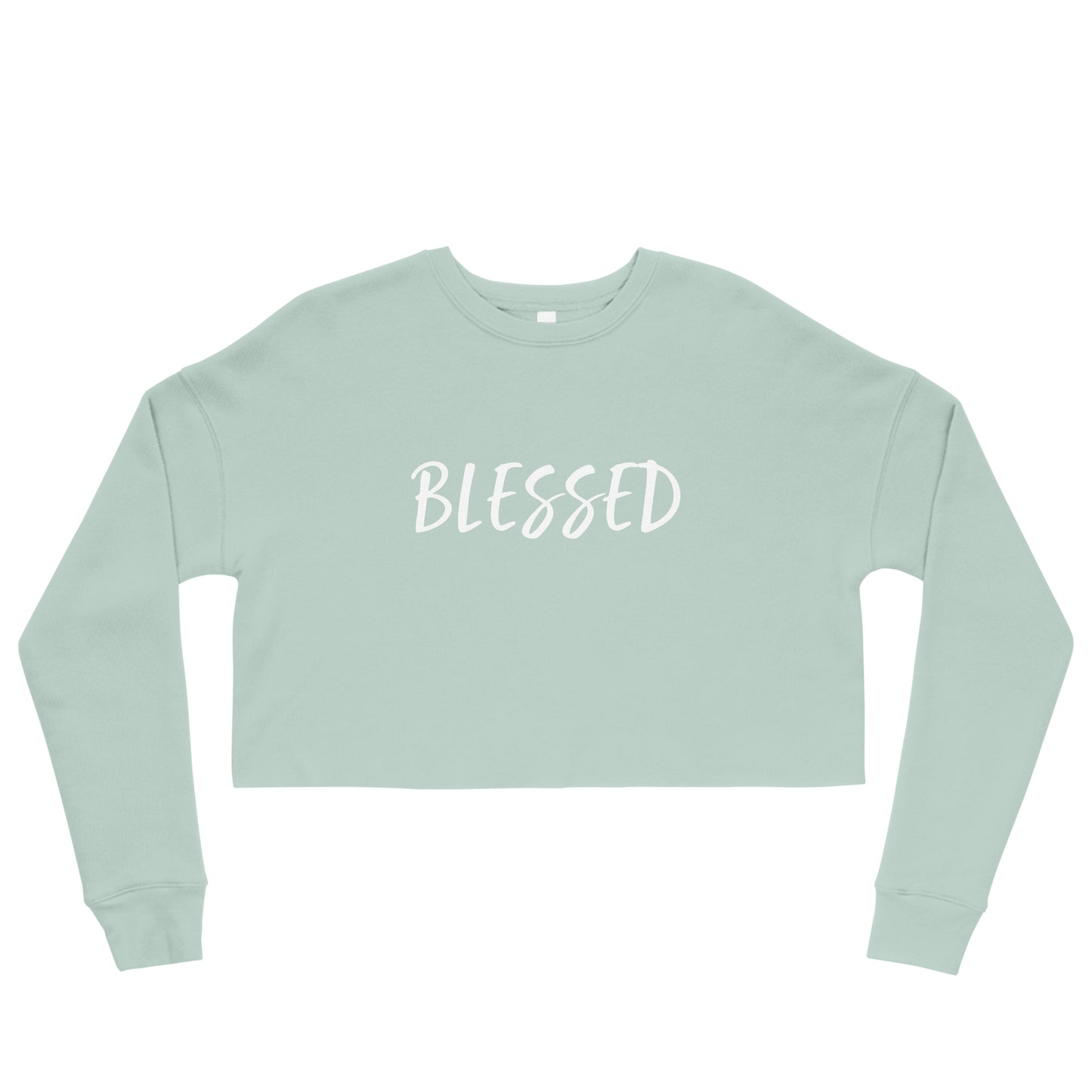 BLESSED BY XCLUSIF POETIX Crop Sweatshirt