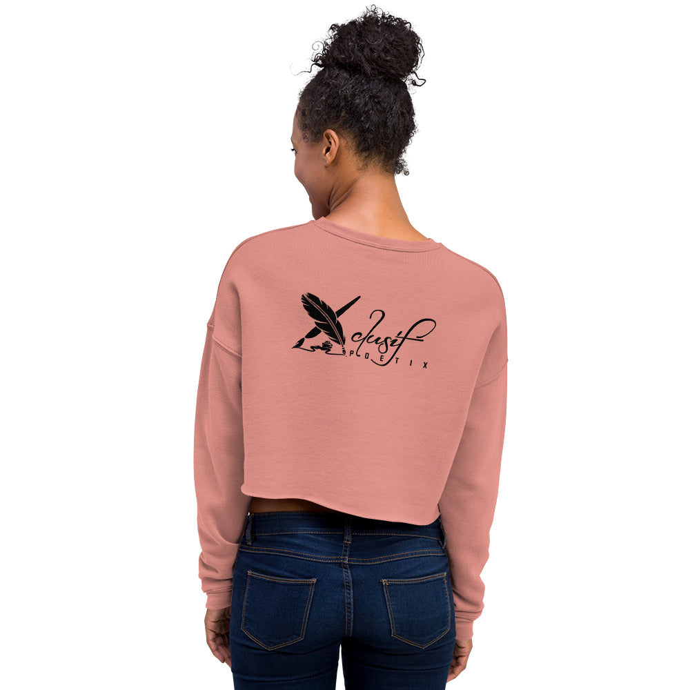 "LOVE ALWAYS WINS" BY XCLUSIF POETIX Crop Sweatshirt