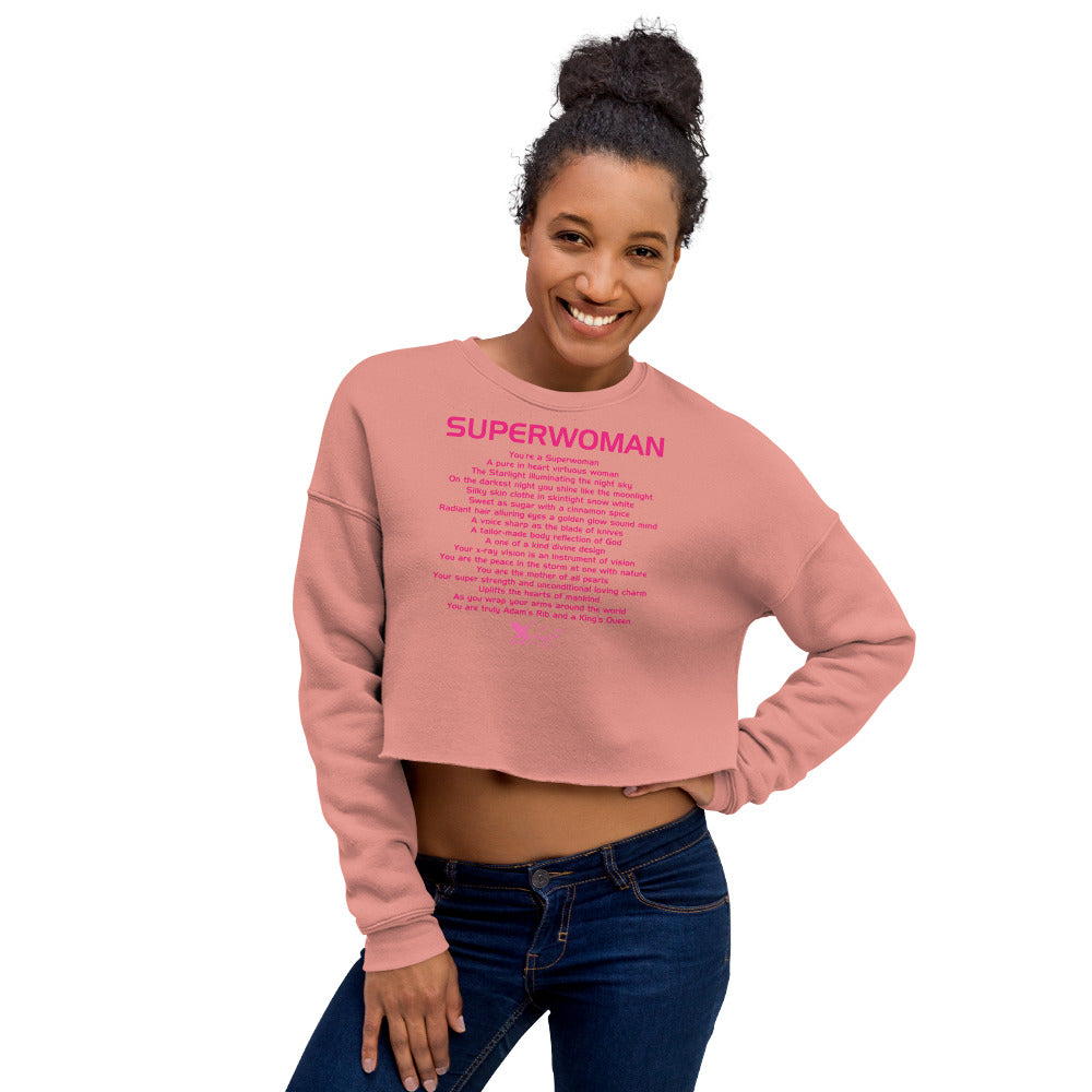 SUPERWOMAN BY XCLUSIF POETIX Crop Sweatshirt