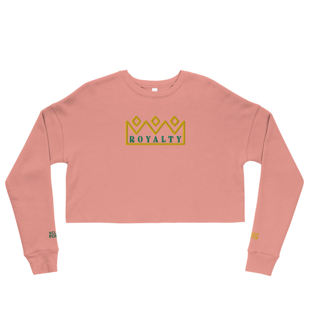 ROYALTY BY XCLUSIF POETIX Embroidery Crop Sweatshirt