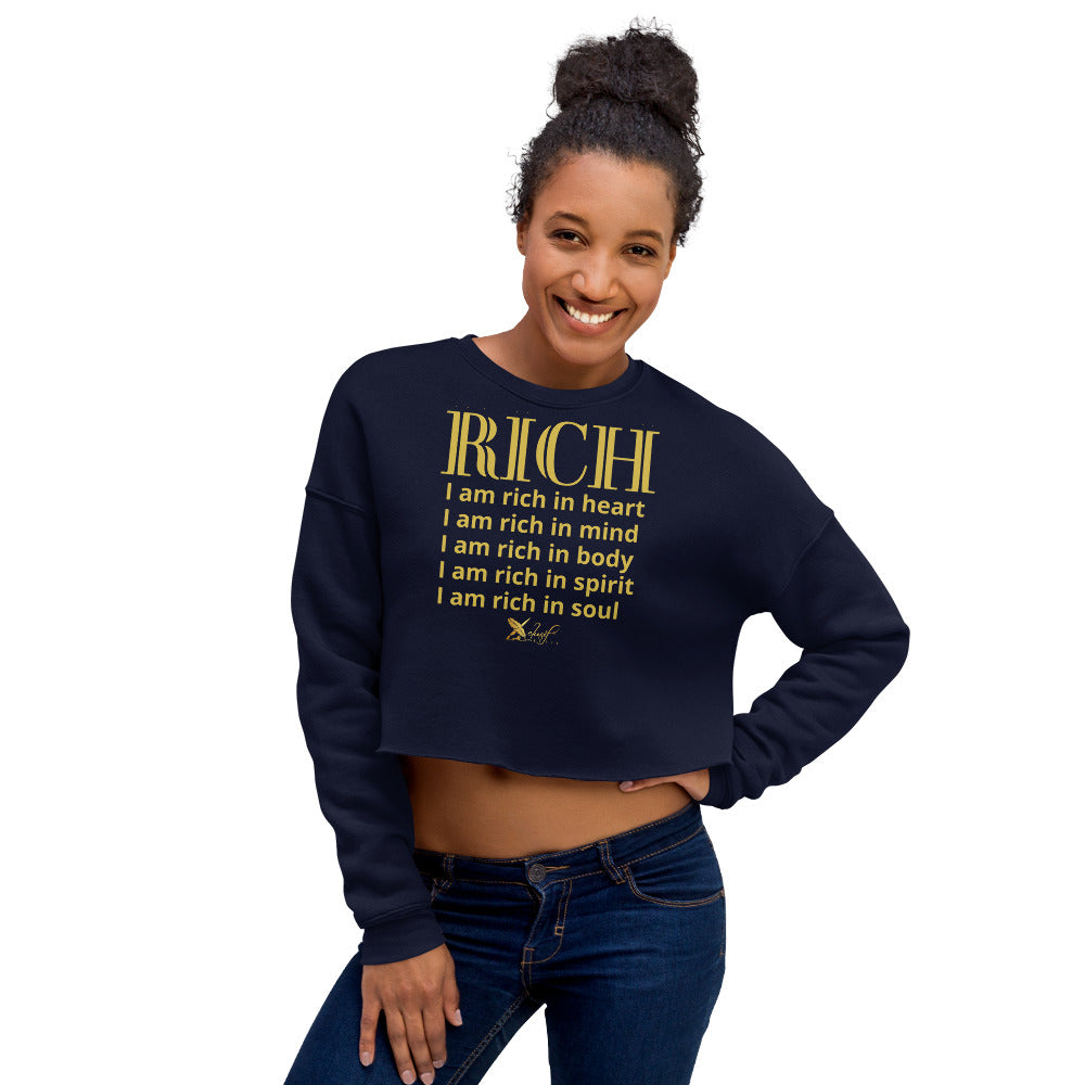 RICH BY XCLUSIF POETIX Women's Crop Sweatshirt