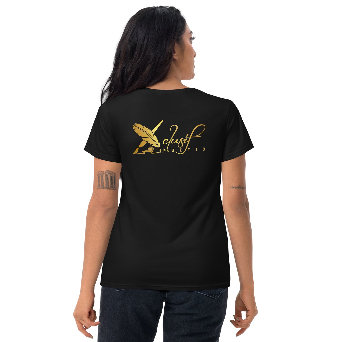 BLESSED BY XCLUSIF POETIX Women's short sleeve t-shirt