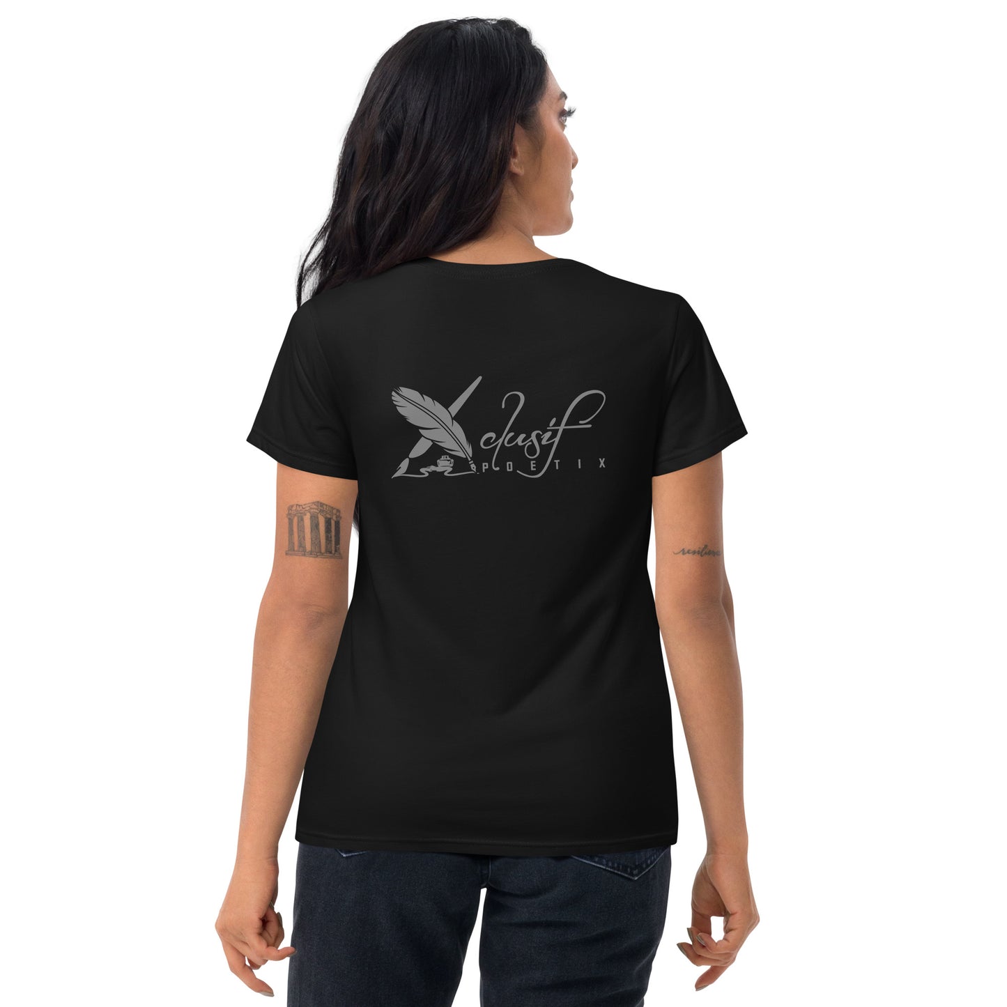 "SHINE BRIGHT LIKE A DIAMOND" BY XCLUSIF POETIX Women's short sleeve t-shirt