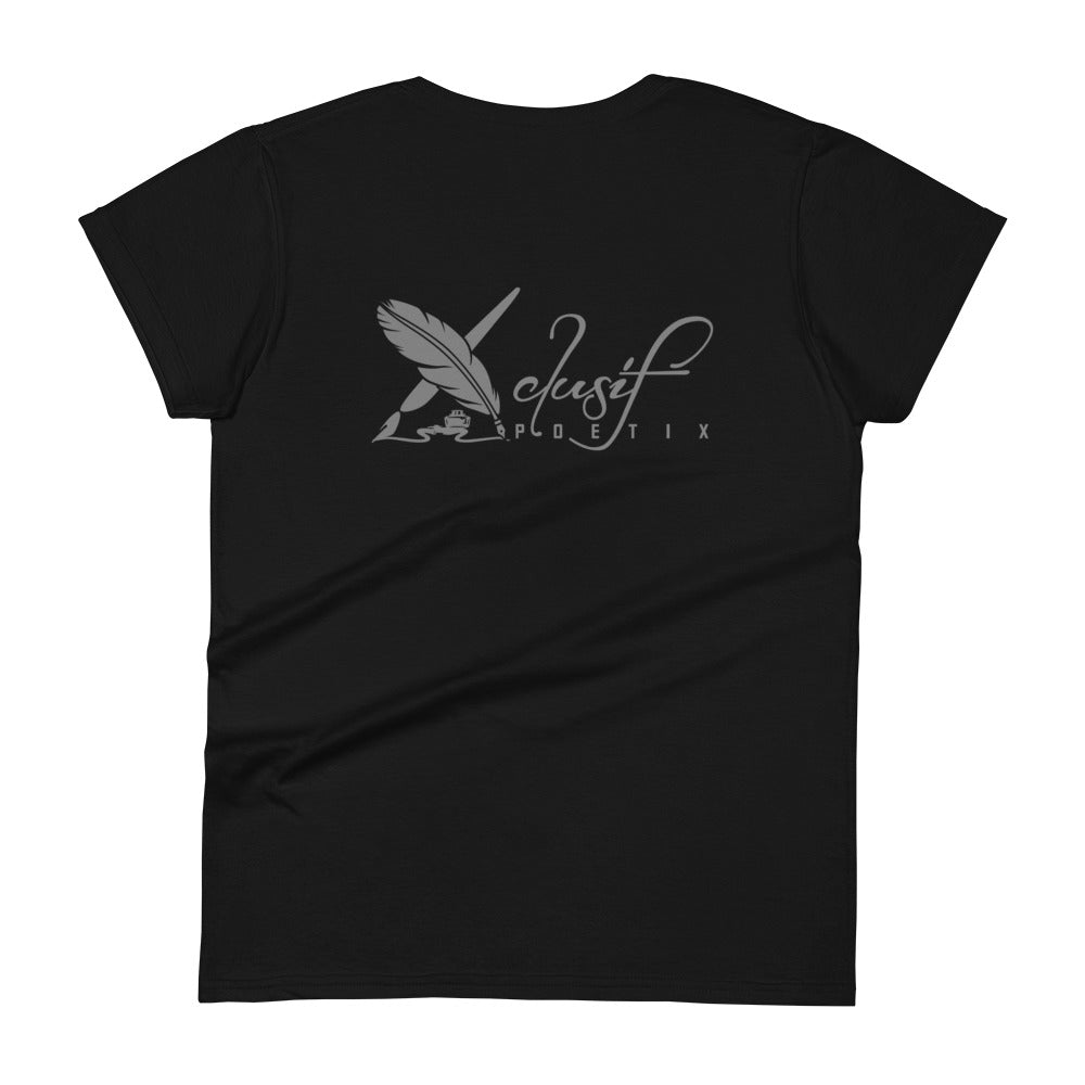 "SHINE BRIGHT LIKE A DIAMOND" BY XCLUSIF POETIX Women's short sleeve t-shirt