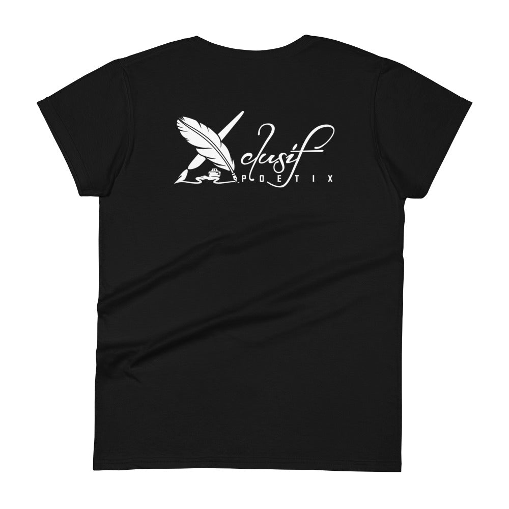 "LIVE FOR WHAT YOU LOVE" BY XCLUSIF POETIX Women's short sleeve t-shirt