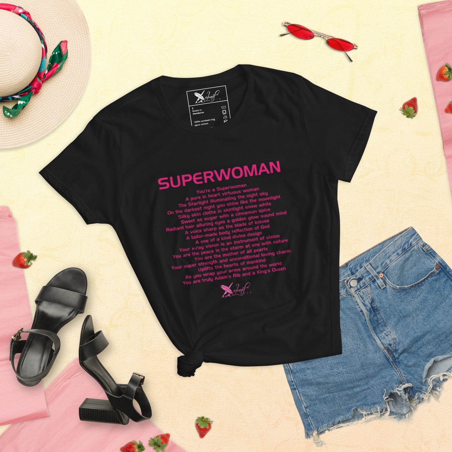 SUPERWOMAN BY XCLUSIF POETIX Women's short sleeve t-shirt