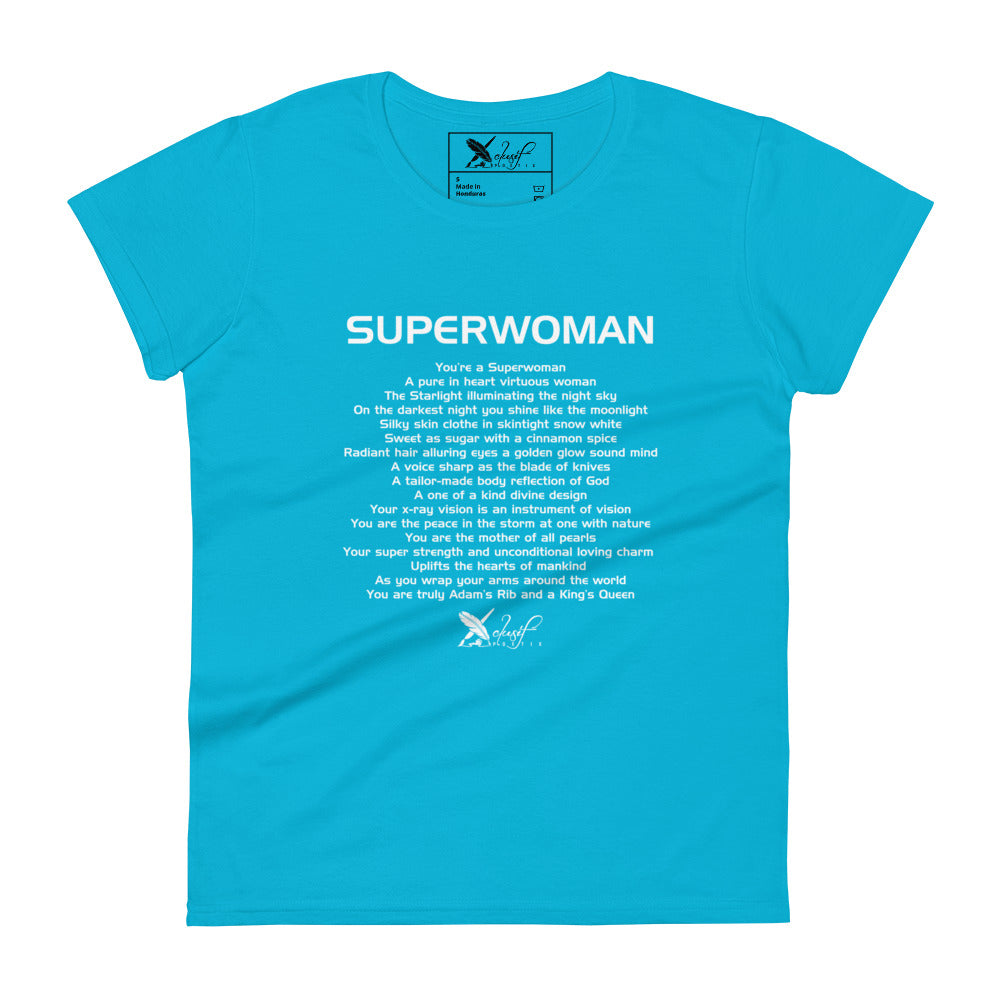 SUPERWOMAN BY XCLUSIF POETIX Women's short sleeve t-shirt