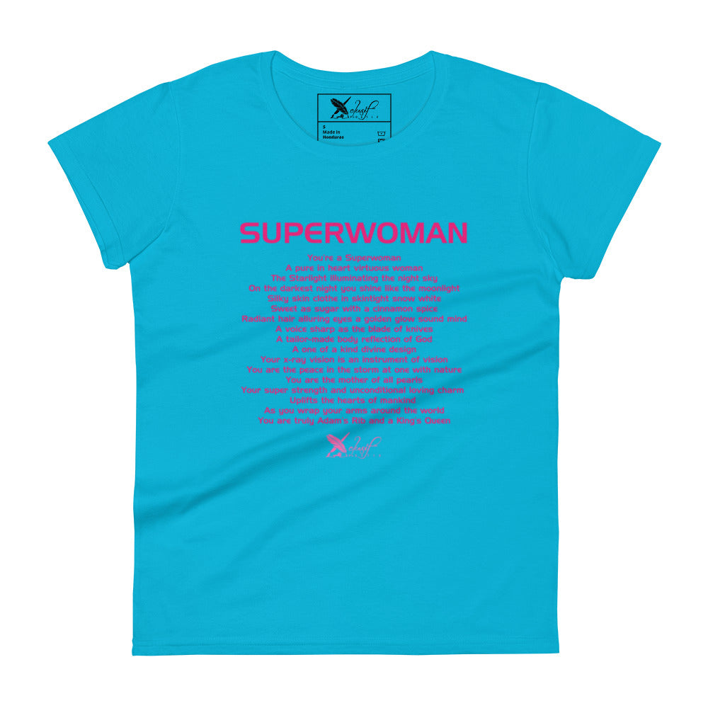 SUPERWOMAN BY XCLUSIF POETIX Women's short sleeve t-shirt