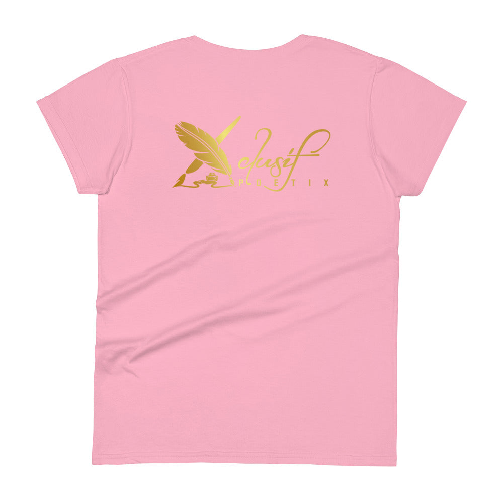 BLESSED BY XCLUSIF POETIX Women's short sleeve t-shirt