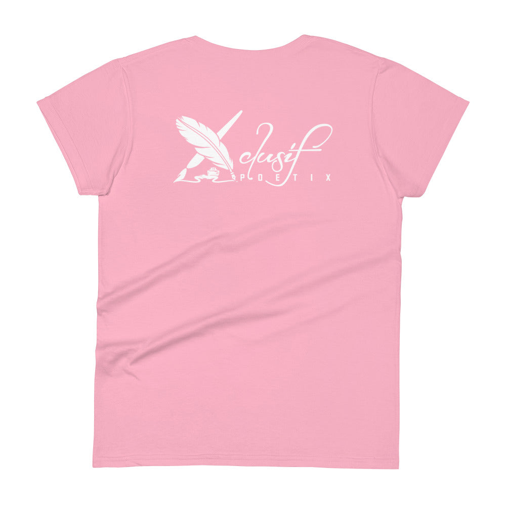 "LIVE FOR WHAT YOU LOVE" BY XCLUSIF POETIX Women's short sleeve t-shirt