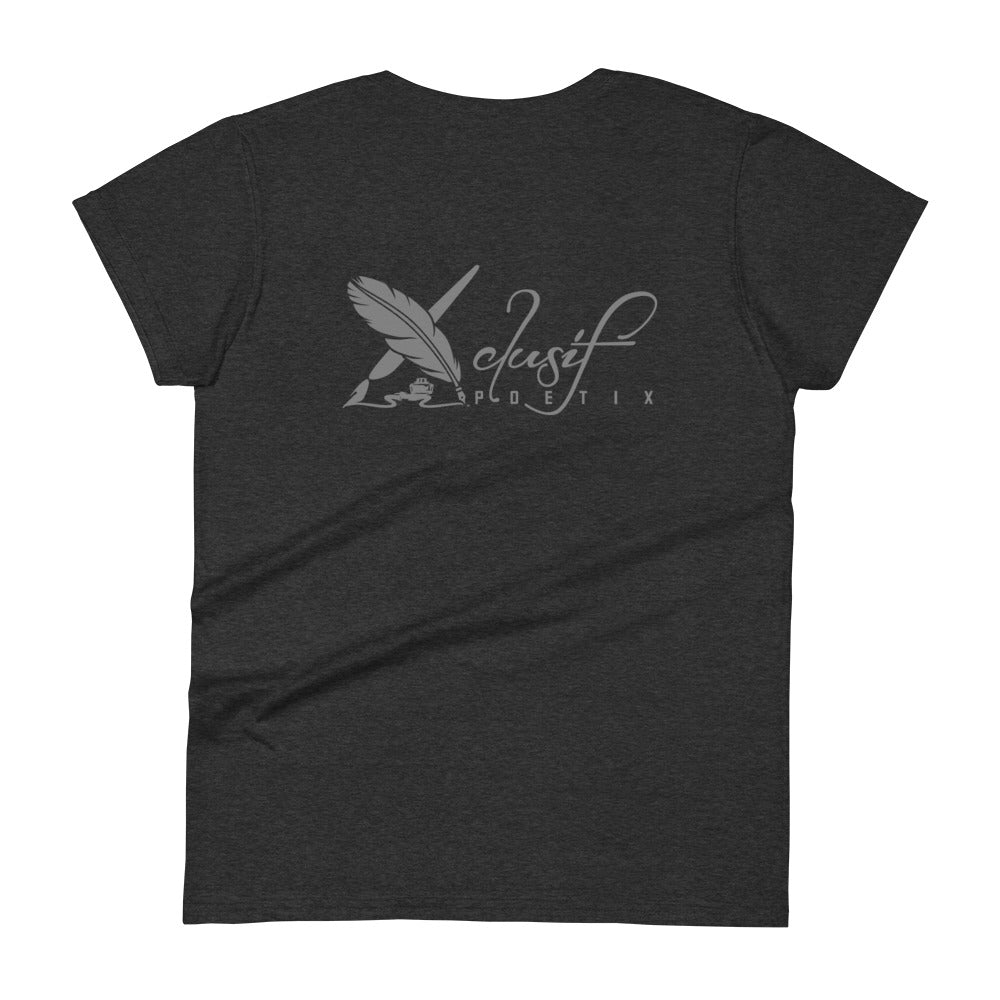 "SHINE BRIGHT LIKE A DIAMOND" BY XCLUSIF POETIX Women's short sleeve t-shirt