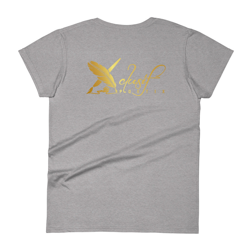 BLESSED BY XCLUSIF POETIX Women's short sleeve t-shirt