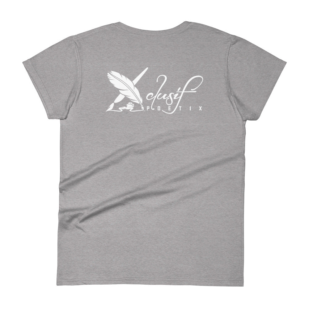 "LIVE FOR WHAT YOU LOVE" BY XCLUSIF POETIX Women's short sleeve t-shirt