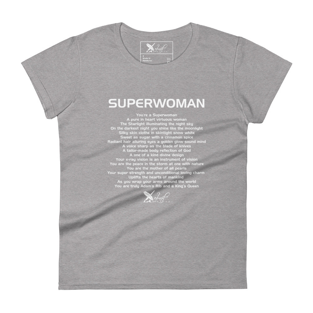 SUPERWOMAN BY XCLUSIF POETIX Women's short sleeve t-shirt