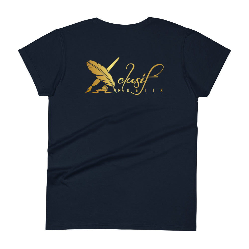 BLESSED BY XCLUSIF POETIX Women's short sleeve t-shirt