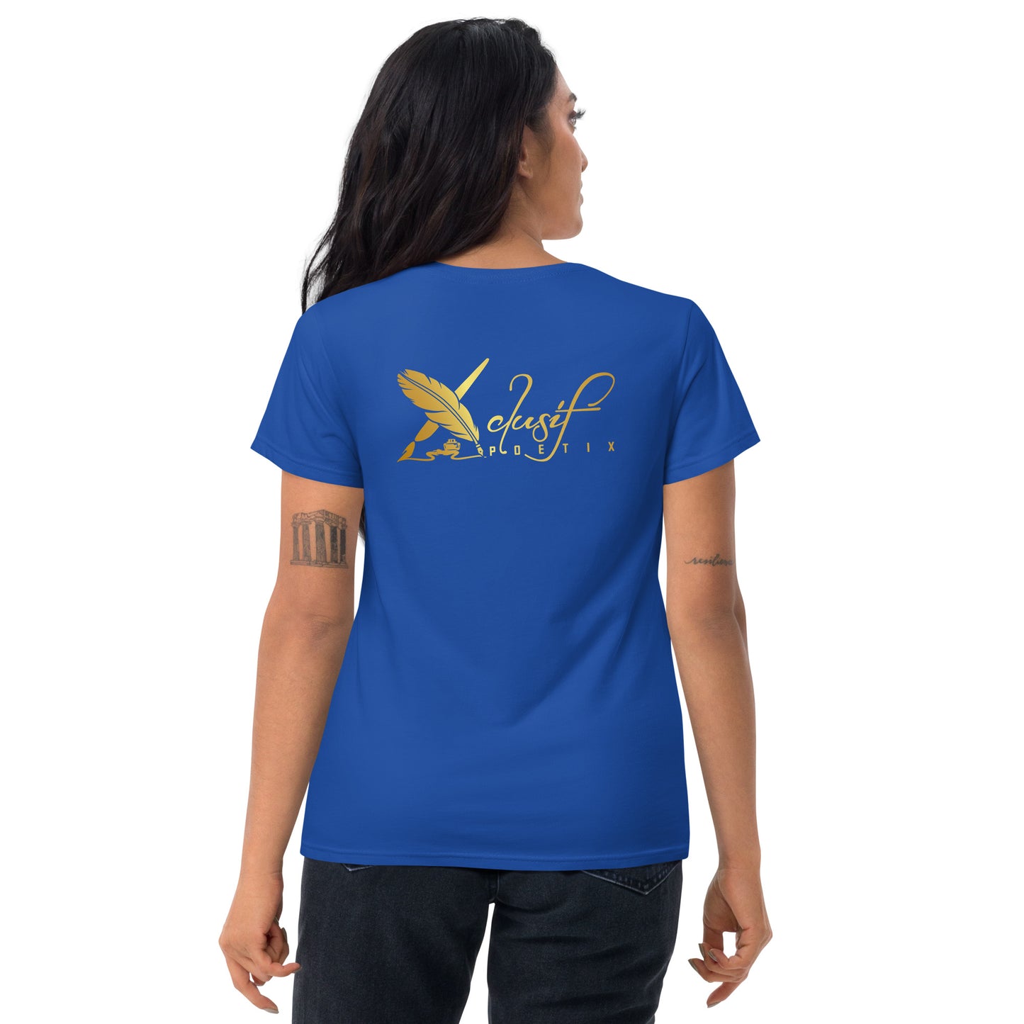 BLESSED BY XCLUSIF POETIX Women's short sleeve t-shirt